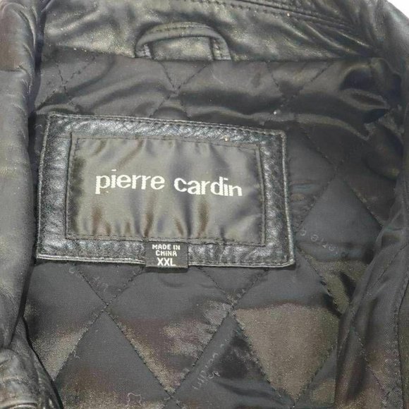 Pierre Cardin Womens Leather Bomber Jacket Black - Picture 8 of 12